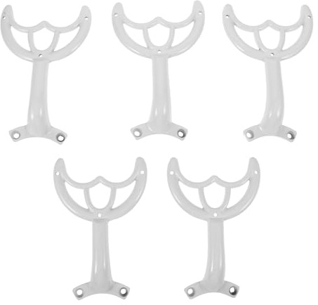 Mikinona Varilla de Cojinete para Ventilador de Techo, 5 Piezas de Soporte Metálico Blanco, Accesorio Resistente para Reparación y Recambio de Aspas, Suministro para Ventiladores