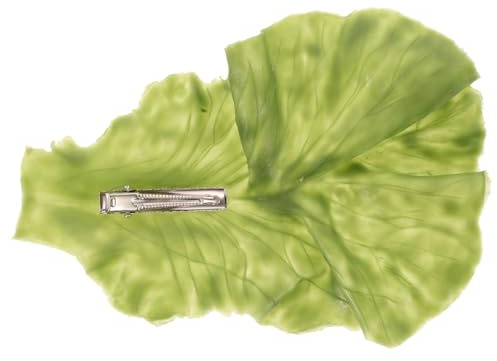 Levemolo Pinza Cabello Mujer Diseño de Hoja de Lechuga Verde, Ligera y Versátil, Accesorio Único para Decoración y Uso Diario en Cabello
