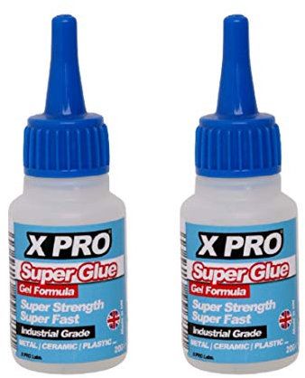 XPRO All Purpose Super Glue Gel 20g - Industrial Grade (2 Pcs)