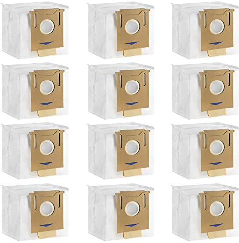 Staubsaugerbeutel für ECOVACS DEEBOT N8+ N8 Pro+ N8 Pro Plus T8 T8+ T8 AIVI T8 AIVI+ T8 MAX T9+ DX93 DDX96 yeedi vac Station Staubsauger Ersatzteilzubehör, 12 Stück