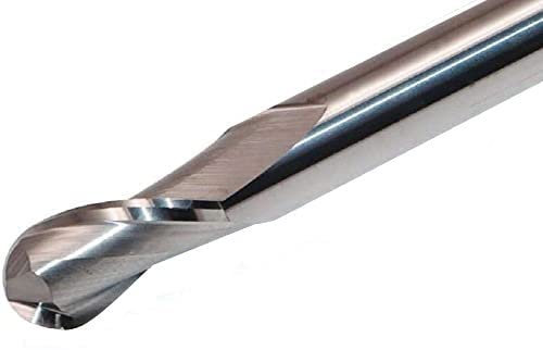 CNC QUALITÄT VHM Radienfräser Radius 1 bis 6 mm - Schaftfräser Ø 2 bis 12 mm mit Vollradius - Hartmetall HM Radiusfräser - für die Bearbeitung in Aluminium und Kunststoff - R2.5