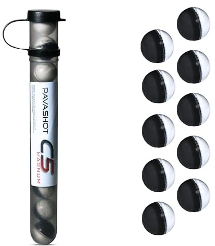 PavaShot Pepper Projectiles – Police Grade 5% Maximum Strength Non-Lethal Self Defense Pepper Spray Balls | Compatible with .68 Cal Launchers | Home & Personal Defense | 10 Count