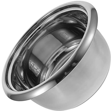 UPKOCH Cuiseur De Riz Cuve Inox 4L 700W - 26.80X26.80X12.50cm Remplacement Pot IntéRieur En Acier Inoxydable 304, Facile À Nettoyer, Chauffage Uniforme, Anti-Rouille, Pour Cuisine