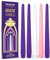 BRUBAKER Velas de Adviento Premium 3x Moradas, 1x Rosas y 1x Blancas - Set de Adviento de 5 Piezas - Velas Cónicas Tradicionales para Coronas de Adviento, Arreglos de Decoraciones Navideñas