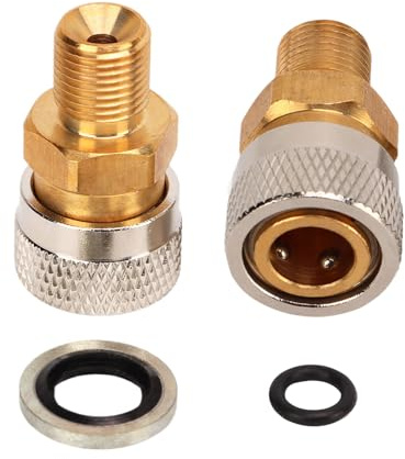 1/8 Inch BSP Quick Release Coupler, 1/8 BSP Quick Connector PCP Airline Fittings, Snap on Connector for PCP Air Rifles, Quick Connect Coupler Charging Adapter Kit Female Socket Coupler Accessories