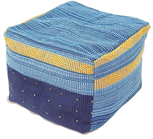 PRETYZOOM Coprimaterasso Cotone e Lino Per Poggiapiedi Quadrato Fodera Per Sedia Tatami Resistente e Facile Da Pulire Senza Imbottitura Star