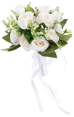 Zerodeko Brautstrauß Künstlichen Blumen Für Romantische Hochzeiten Dekoration Für Braut Stilvoller Hochzeitsstrauß Für Fotoshootings Und Feierlichkeiten