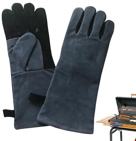 Ofenhandschuhe Hitzebeständig | Lange Ofenhandschuhe | Ofenhandschuh Handschuhe | Grillhandschuhe Leder Kochhandschuhe | Kochhandschuhe für Multifunktionaler Gebrauch, rutschfeste Ofenhandschuhe zum