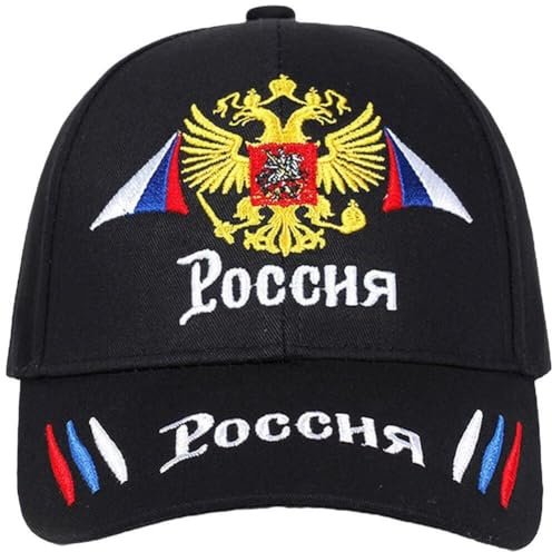 Muteitt Unisex Baseball Cap Russland Stickerei Baseball Caps Mann Frau Hiphop Snapback Hut Vintage Cap Trucker Caps Outdoor Casual Sonnenschutz Cap