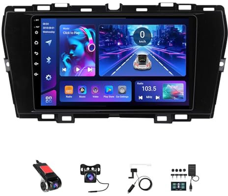 9 Pollici 2 Din Android 14 Auto Stereo Radio Per SsangYong Tivoli 2019-2021 con Car Play senza fili GPS Telecamera Posteriore Comandi al volante Bluetooth(T6[8+256G])