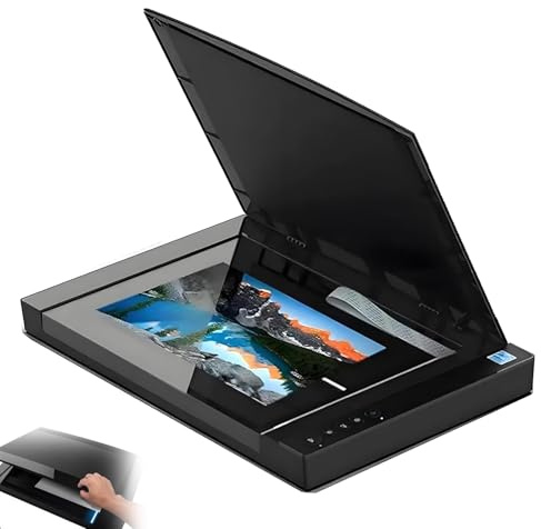 Escáner plano de gran formato, escáner de fotos de alta definición de 2400 × 2400 DPI, escaneo rápido de 4 segundos, escaneo automático, para oficina, escuelas, biblioteca
