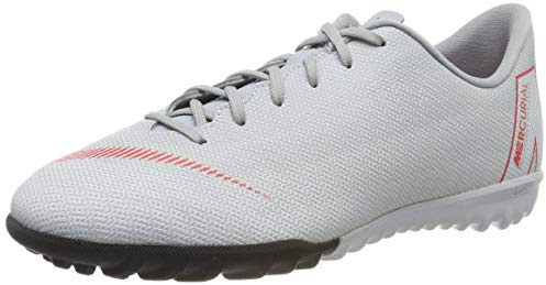 Nike Jr Vapor 12 Academy Gs Tf, Unisex-Kinder Fitnessschuhe, Mehrfarbig (Wolf Grey/Lt Crimson/Pure Platinum 060), 35.5 EU