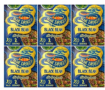 Blue Dragon Black Bean Stir Fry Sauce 120g - PACK OF 6