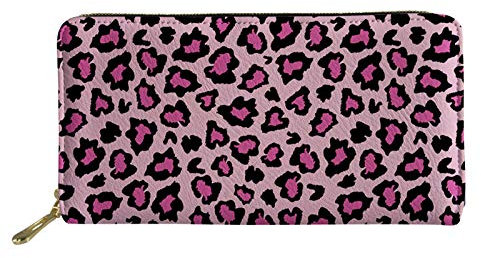 Howilath Damen-Geldbörse, lang, Ethno-Stil, Bohemia, Tribal-Kunstdruck, wasserdicht, leopard, M, Modern