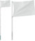 vidaXL Teleskop Fahnenmast, Mast für Nationalflagge, Flaggenmast für Garten Partys Sportveranstaltungen, Fahnenstange Fahnenstange, Silbern Aluminium