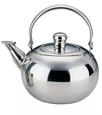 Jenngaoo Teiera 400ml con Infusore Rimovibile in Acciaio Inossidabile per Gas/Elettrico/Induzione, Beccuccio a V Anti-Goccia e Manico Ergonomico - per tè Sfuso e Bustine