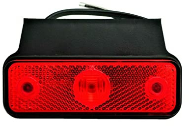 MelTruck® Feu de position arrière à LED rouge 12 V 24 V E9 pour camion, remorque, remorque