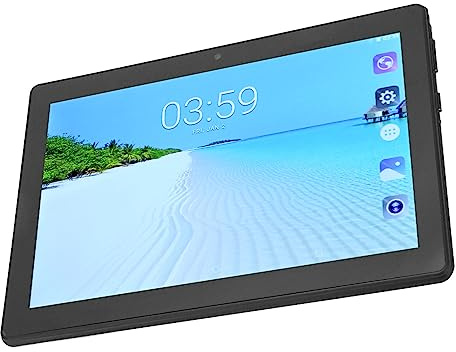 Schermo FHD da 8 Pollici, CPU Octa, 6 GB di 128 GB di Rom, Doppia SIM Doppio Standby, Batteria a Lunga Durata, Leggero e Resistente - Ideale per Lavoro e (Black)