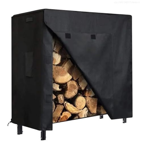 Housse d'Étagère à Bois de Cheminée Housse de protection for support à bûches de bois de chauffage, bâche de protection robuste for support à bûches de bois de chauffage, for utilisation en camping in