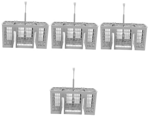 OSALADI 4piezas Cesta Organizador De Cubiertos Para Lavavajillas Compatible y Recipiente Para Utensilios De Cocina Diseño Que Previene Rayones Instalación y