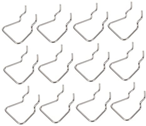 HAWILLOSCH 12stücke Teiliges Single Pegboard Haken Aus Edelstahl Stabile Werkzeughalter Für Lochwand Platzsparende Regalhaken Zum Einfachen Aufhängen Und Sicheren Ausstellen Von Werkzeugen