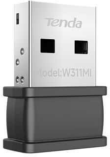 Tenda AX300 Nano Adattatore USB WiFi, Chiavetta WiFi per PC 2.4GHz 286Mbps, Soft-AP, WPA2, Windows7/10/11, W311MI