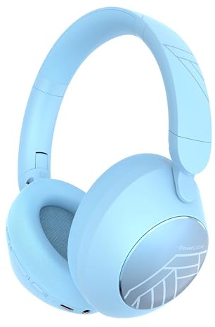 PowerLocus Casque Bluetooth Over Ear, Casque Sans Fil Bluetooth avec Microphone, 70h d'autonomie, HiFi Stéréo Basse Profonde, Casque Pliable Sans Fil pour Voyage/Téléphone/PC