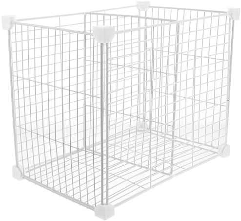 GALPADA Organisateur CongéLateur Coffre avec SéParateur MéTallique Et Panier De Rangement 37X30X24 Cm pour Cuisine Multifonction Et Stockage Aliments