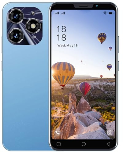 McMgc Dual SIM Unlocked Mobile Phones,1GB RAM/16GB ROM,5.0 inch HD Display,Dual Camera Android 9.0,Face Unlock,BT,FM,GPS,WiFi,3000mAh Battery,Cheap Phones (5P-Blue)