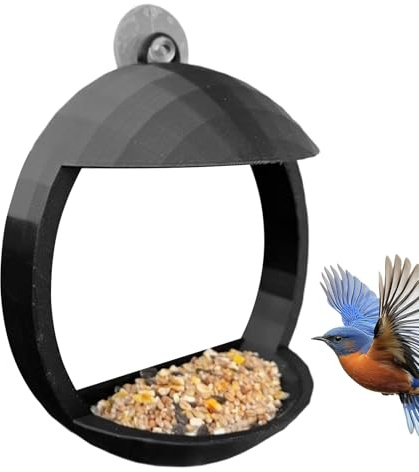 para pájaros con, Suministros de observación de Aves Impresos, para pájaros Silvestres de 8 Pulgadas con Agarre Fuerte, comederos acrílicos con diseño, Accesorio para
