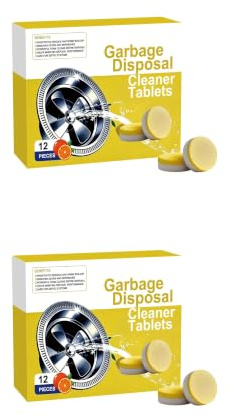 washing machine cleaner tablets Comprimés désodorisants nettoyants for l'élimination des déchets, 12 pièces(2pcs)