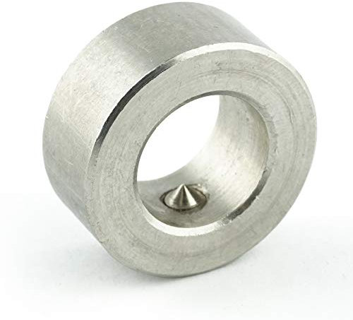 Eisenwaren2000 | Stellringe für Achse D = 16 mm (2 Stück) - DIN 705 Form A - mit Gewindestift DIN 914 - Edelstahl A2 V2A - rostfrei