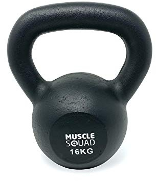 MuscleSquad Cast Iron Kettlebells Single or Set- Value Kettlebell Weights from 2kg – 20kg - Kettlebell Weights Workout Equipment For Home Or Gym Use