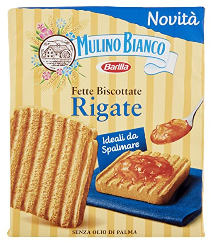 Mulino Bianco Fette Biscottate Rigate, 315 g | Ideali da Spalmare