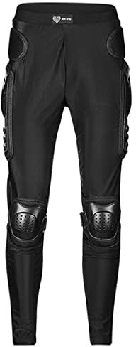 Pantalones de protección para motocicleta, cadera, muslo, rodilla, pantalones blindados para motocicleta, MTB, equipo de protección de carreras (solo rouss), Negro, 36-41