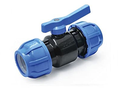 PP-Fitting Qualitäts Produkt MEGA Auswahl alle größen von Verschraubung für PE-Rohr Klemmverbinder Trinkwasser Winkel (Kugelhahn, 25)