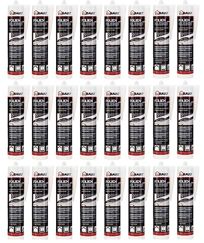 24x dubaust EMP24 EPDM Kleber Folienkleber hochelastisch EPDM Folie Teichfolie Baufolie Dichtfolie 290ml schwarz