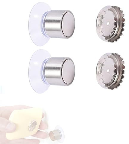 ieron 2 jaboneras magnéticas para jabones, sin taladrar, con ventosa, para fregadero, ducha, cocina y bañera, reutilizable, acero inoxidable, plateado