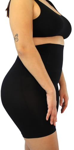 AURA WEAR Leggings Cortos Mujer - Bragas Pantalon Antirozaduras Muslos - Fajas Reductoras Adelgazante Abdomen