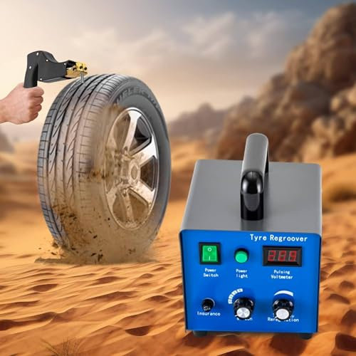 LZDOYY Rainureuse de Pneu, 110 V/220 V 450 W, Outil Professionnel de rainurage de Pneu en Fer, Machine chauffante de rainurage de Pneu en Caoutchouc avec 20 Lames de Coupe
