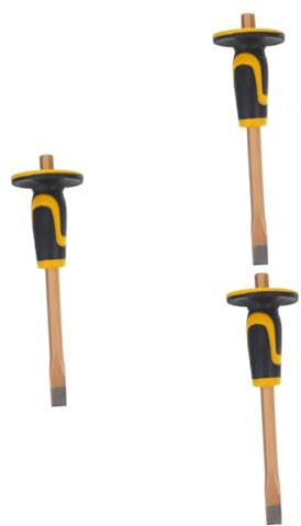 Gatuida 3pièces Masonnerie Chisel Outil De Démolition Avec Chisel Plat Heavy Duty Pour Carving Et De Maçonnerie