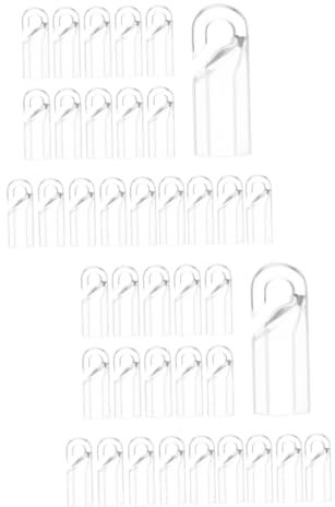 MAGICLULU 40pcs Plastic Curtain Hooks for Venetian Blind Holders Home Decor Curtain Accessory for Window Blinds