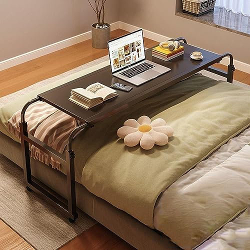 Tavolo da lavoro mobile multifunzionale regolabile in altezza per camera da letto comodino espandibile scrivania per computer pigro tavolino per divano e letto