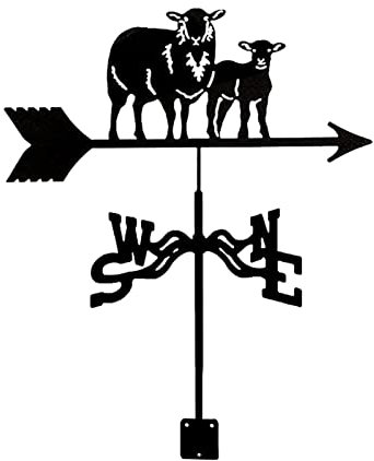 XINYUNFEI Wetterhahn Metall für Garten Weathervane for Dächer, Tierdekoration, Eisenwetterschaufel, for Innenhofgartendekoration Und Anweisungen