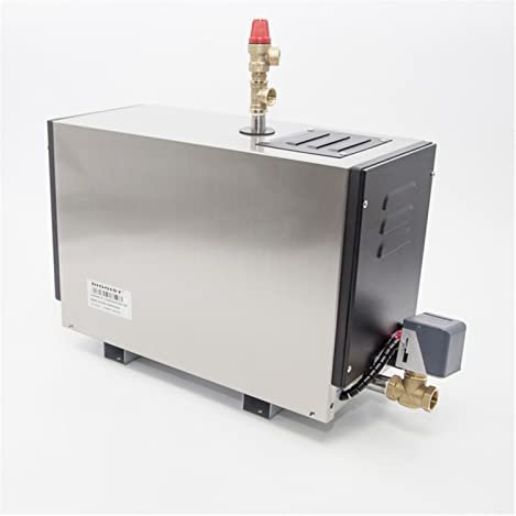 Calentador de sauna, 4.5-1 5kw Generador de vapor de acero inoxidable automático for la sala de spa Controlador digital Delibrante,Calentamiento rápido(9KW)