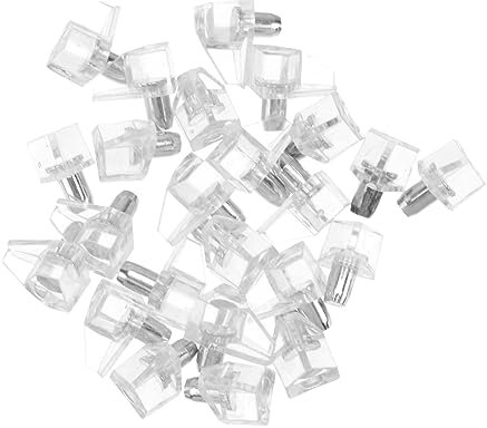 Uonlytech 100stücke Glas Regal Unterstützung Regalhalterungen Regalstift Regalhalterungsstifte Regalträger Regalhalterungen Für Schrank Bücherregal Möbel