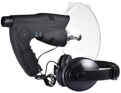 Microfono parabolico direzionale: dispositivo di ascolto monoculare x8, amplificatore audio a lunga distanza | Microfono parabolico per birdwatching, caccia, campeggio all'aperto