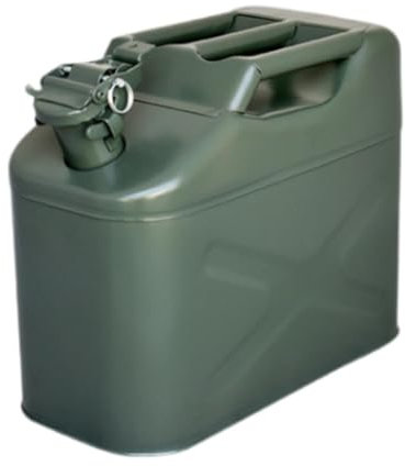 Milageto Benzinkanister für Kraftstoff mit Deckel, geeignet für Offroad-Fahrzeuge, 5l 29x12.5x22cm
