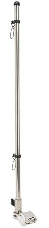Fahnenmast aus Edelstahl 304, Robust, 22,0 Zoll Fahnenmast Zur Schienenmontage für Boote, Yachten und Schiffe, Einfache Installation, Filigranes Technologiedesign, 13,8 Zoll