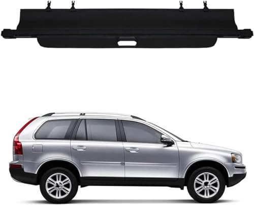 WEIQQI pour Volvo XC90 MK1 2002-2012 2013 2014 Cache-Bagages, Housse Colis Cargo Couverture De Cargaison Étagère Arrière Rétractable De Coffre